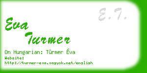 eva turmer business card